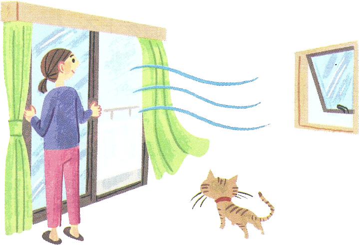 風通しをよくする