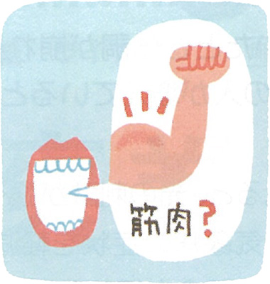 口の中は筋肉がいつばい!?