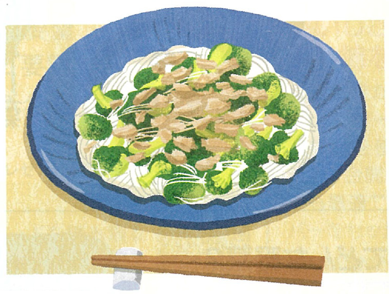 ブロッコリーそうめん